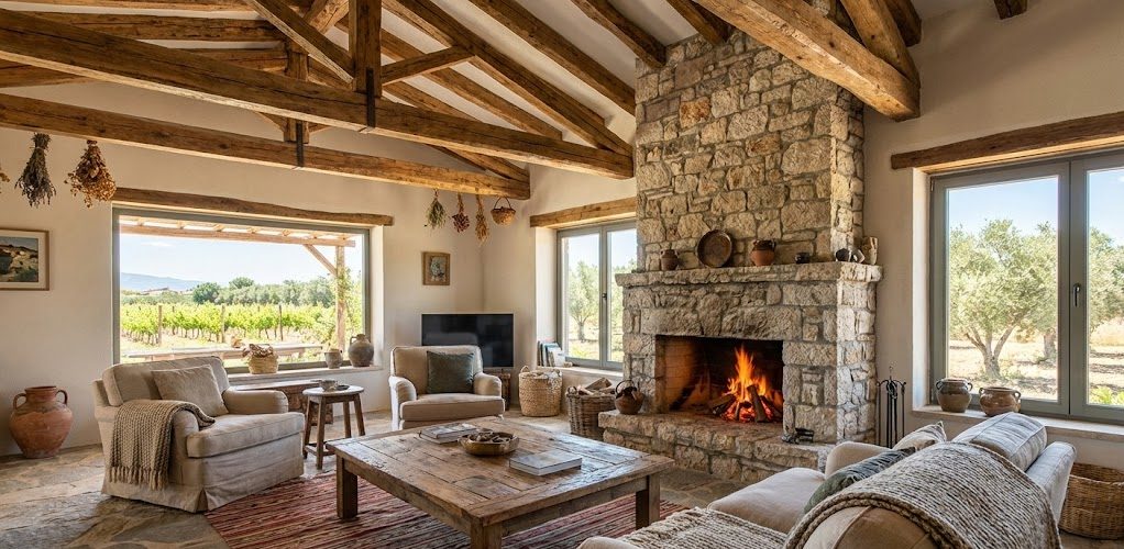 İzmir’de Rustik Mimari: Doğal Taş ve Ahşabın Sıcak Ege Yorumu