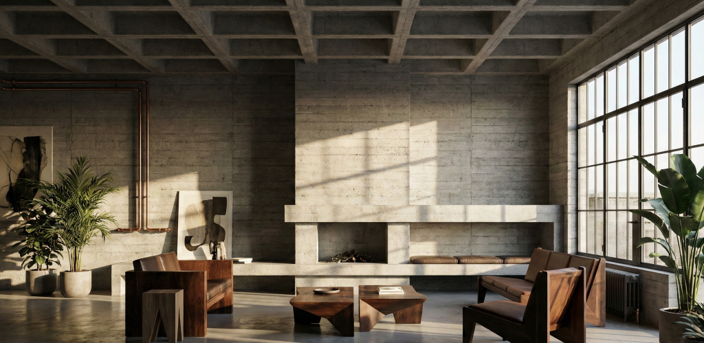 İzmir’de Brütalist İç Mekanlar: Ham Betonun Heykelsi ve Cesur Estetiği