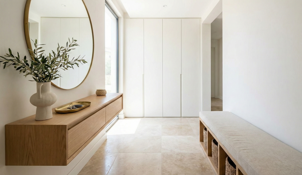 İzmir’de Antre ve Hol Tasarımı: Evinizin Serin, Şık ve Düzenli Karşılama Alanı