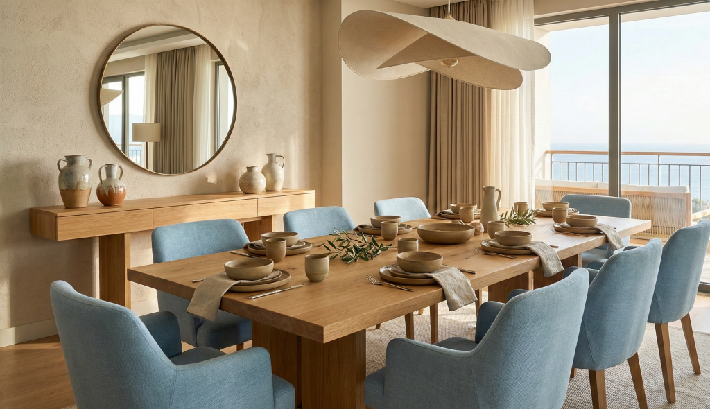 İzmir’de Yemek Odası Tasarımı: Ege Sofralarının Kurulduğu Keyifli ve Şık Alanlar