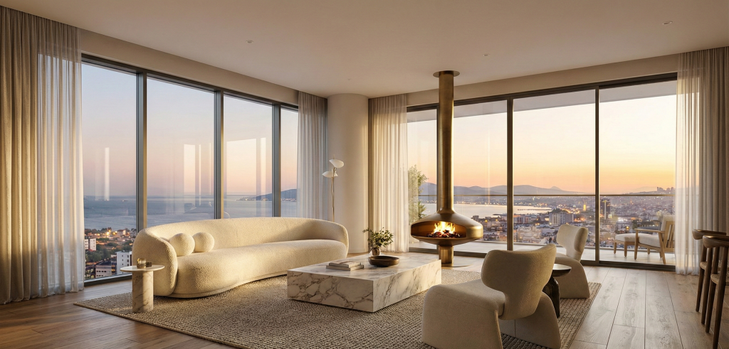 İzmir’de Salon Tasarımı: Yazın Serin, Kışın Keyifli “Dört Mevsimlik” Yaşam Alanları